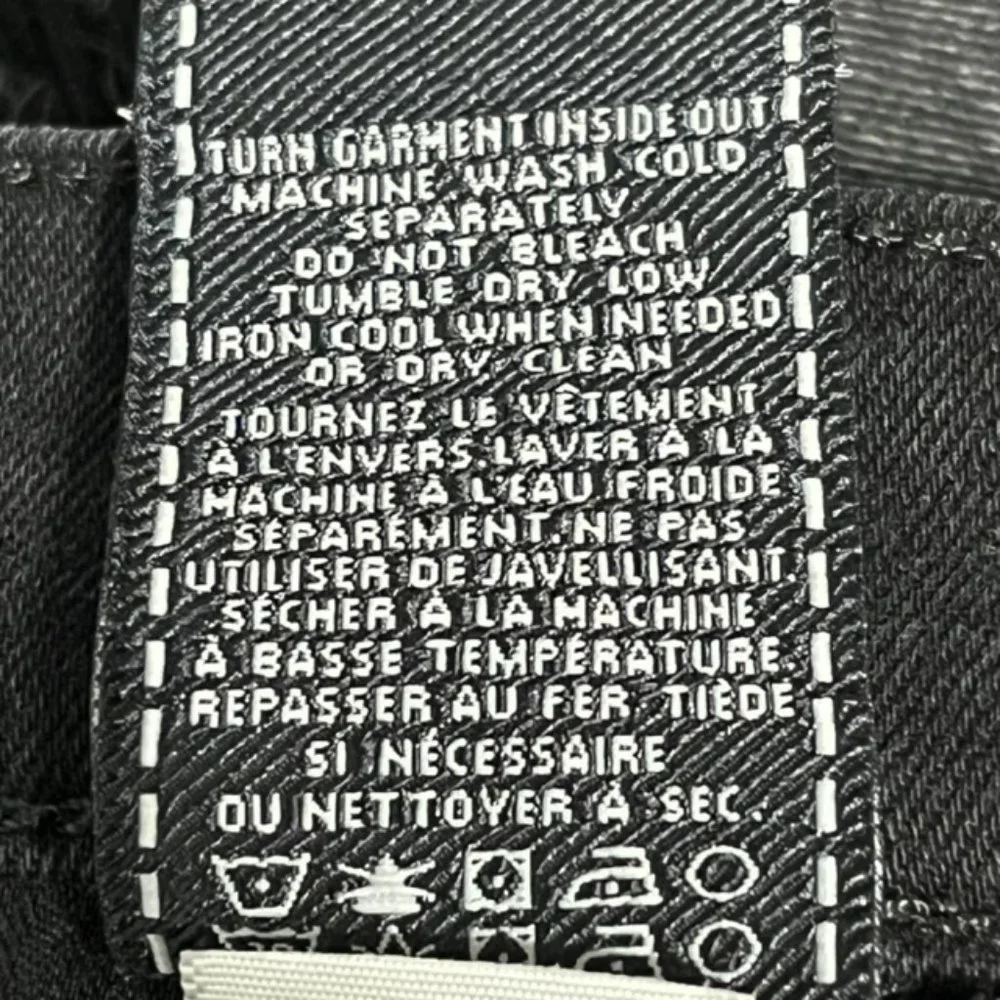 7 FOR ALL MANKIND Black Distressed Ankle Skinny Jeans Size 31 NWT - Picture 14 of 15